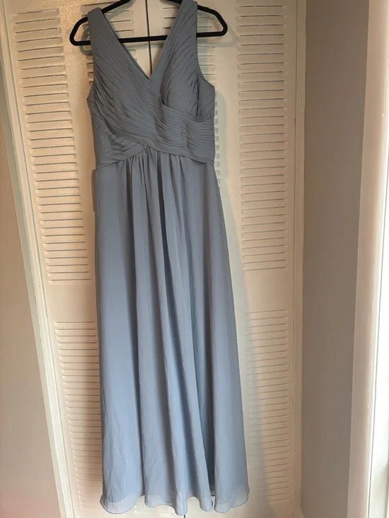 Flora Azazie Twilight Chiffon A-Line Bridesmaid Dress Size 10 β¨ New with Tag - Picture 5 of 16
